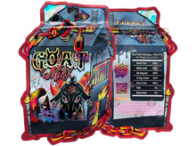 Load image into Gallery viewer, Goat Milk Mylar bag 3.5g cut out Empty Packaging- Holographic - Black Unicorn Hub