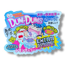 Load image into Gallery viewer, Kandy Depo Cherry Blue Razz Dum Dums Extra Strong Mylar Bag 3.5g shape bag