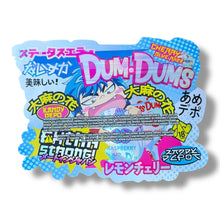 Load image into Gallery viewer, Kandy Depo Cherry Blue Razz Dum Dums Extra Strong Mylar Bag 3.5g shape bag
