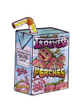 Load image into Gallery viewer, Japanese Peaches cut out Mylar zip lock bag 3.5G - Black Unicorn Hub