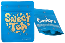 Load image into Gallery viewer, Cookies Sweet Tea Mylar Bags 3.5 Grams Smell Proof Resealable Bags w/ Holographic Authenticity Stickers