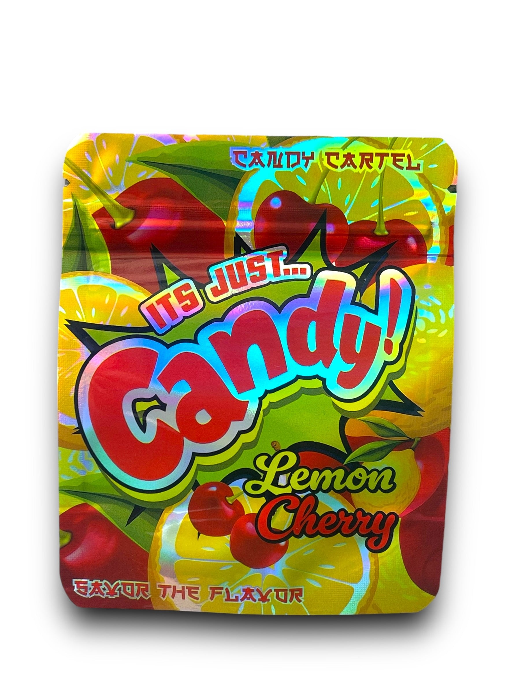 ♡Candy♡ Candy Lemon Cherry Mylar Bags 3.5g Holographic Candy Cartel