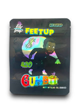 Load image into Gallery viewer, Gumbo Feet UP 420 3.5g Mylar Bag Holographic Fly Trap