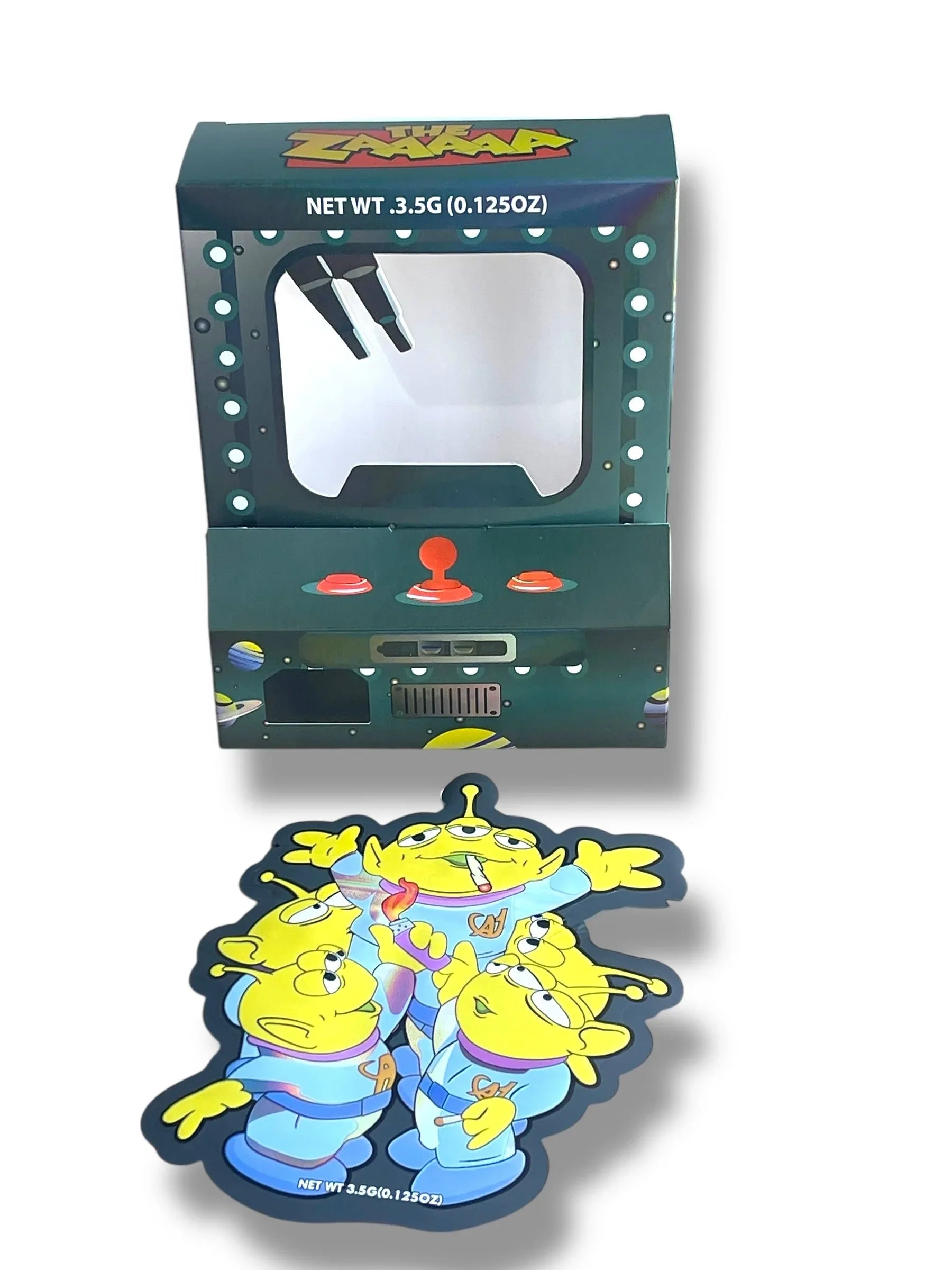 A1 Exotics The ZAAAAA Mylar Bags with Boxes 3.5g Box Packaging