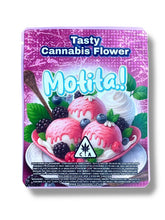 Load image into Gallery viewer, Motita Berry Gelato 3.5G Sticker Mylar Bag (4x5, Zip Lock)