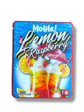 Load image into Gallery viewer, Motita Lemon Raspberry Margarita 3.5G Sticker Mylar Bag (4x5, Zip Lock)
