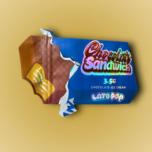 Load image into Gallery viewer, Lato Pop Chocolate Sandwich 3.5g Mylar Bag Holographic