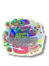Load image into Gallery viewer, Kandy Depo Strawberry Swirl Cupcake Mylar Bags 3.5g Holographic
