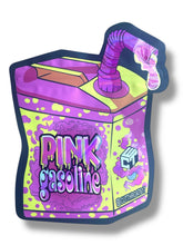 Load image into Gallery viewer, Pink Gasoline 3.5g Mylar Bag- Packaging Only Juice box