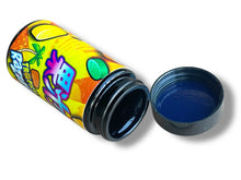 Load image into Gallery viewer, 100 ML Black UV Miron glass jars 3.5g-7g Tropical Razzles