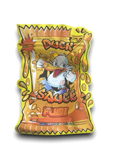 Load image into Gallery viewer, Fumi Duck Sauce cut out Mylar Bags 3.5g Die Cut Holographic Fumi New version