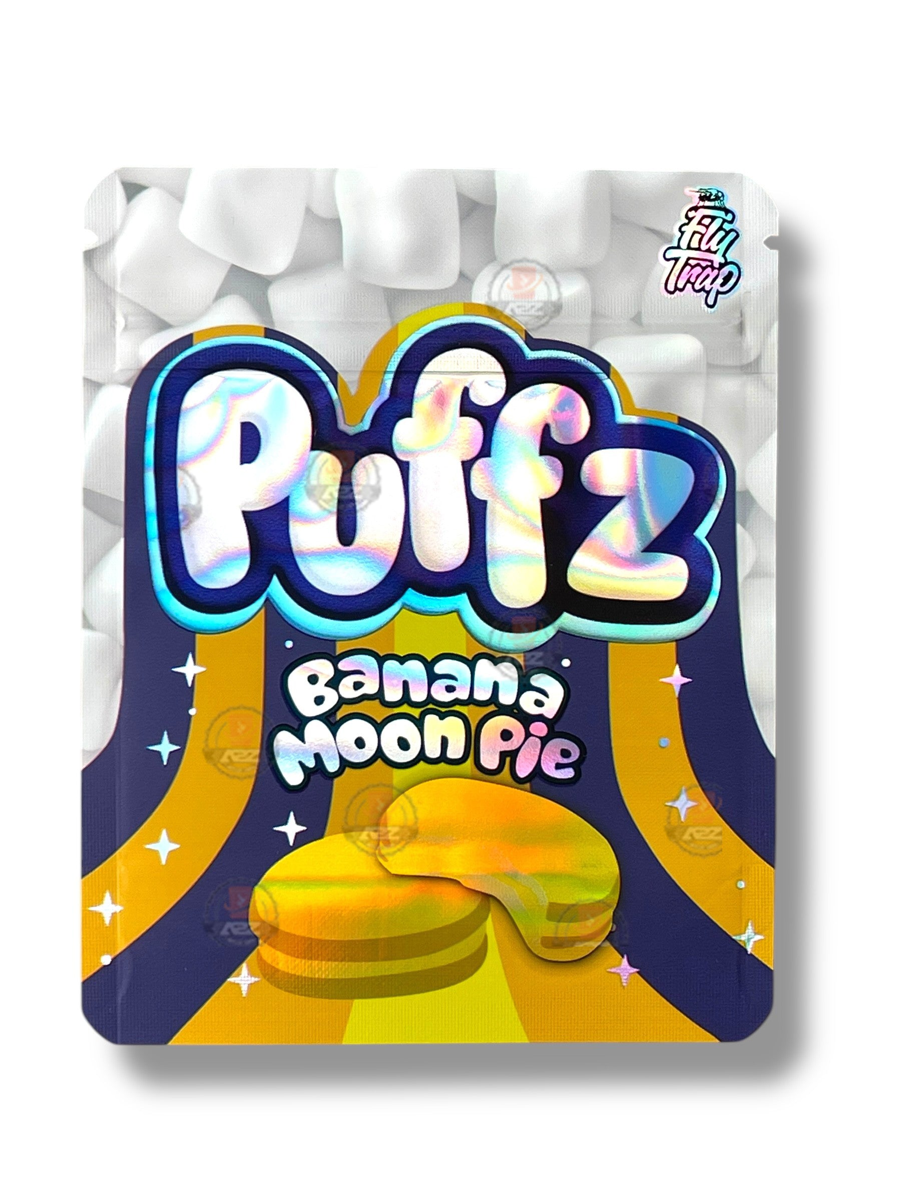 Puffz Banana Moon Pie Mylar Bag 3.5g Fly Trap – Black