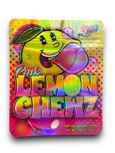 Load image into Gallery viewer, Pink Lemon Chewz 3.5G Mylar Bags Holographic