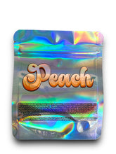Load image into Gallery viewer, Great White Peach 3.5G Mylar Bags Holographic Fly Smoke Only