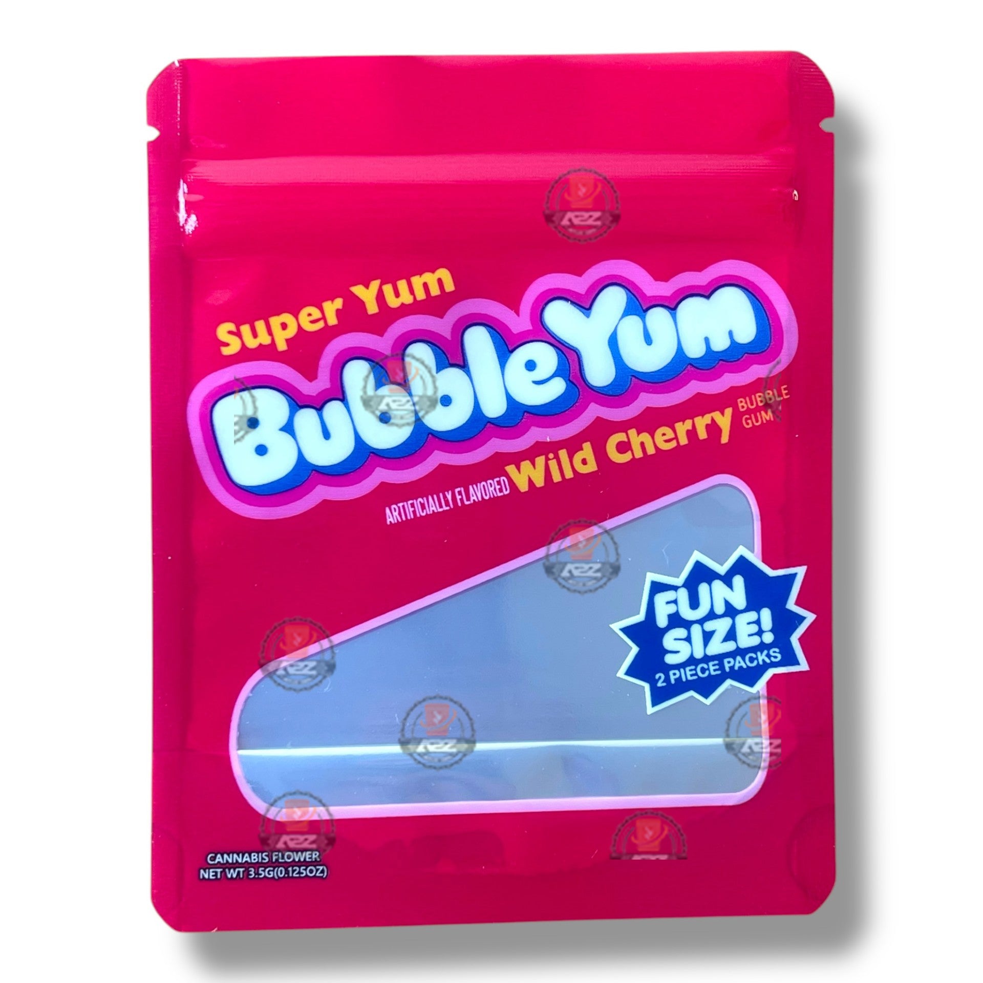 Bubble Yum Wild Cherry 3.5g Mylar Bag- Packaging Only Fun