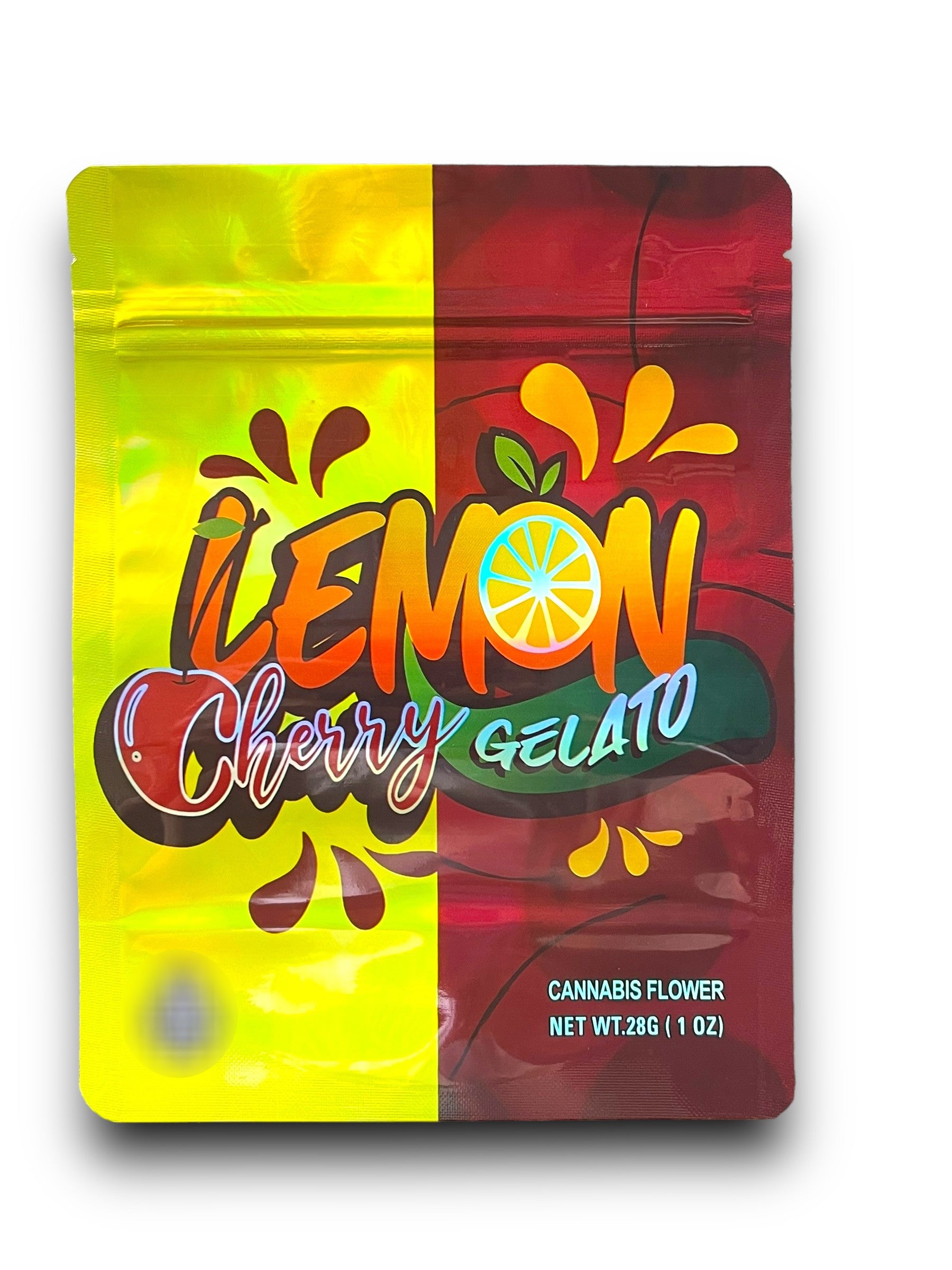 Lemon Cherry Gelato 1 OZ 28G Mylar empty Mylar bag 1 ounce (50