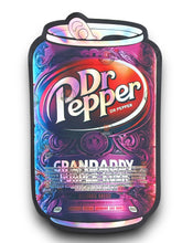 Load image into Gallery viewer, Dr Pepper Gran Daddy Purple Kush Mylar Bags 3.5g Holographic