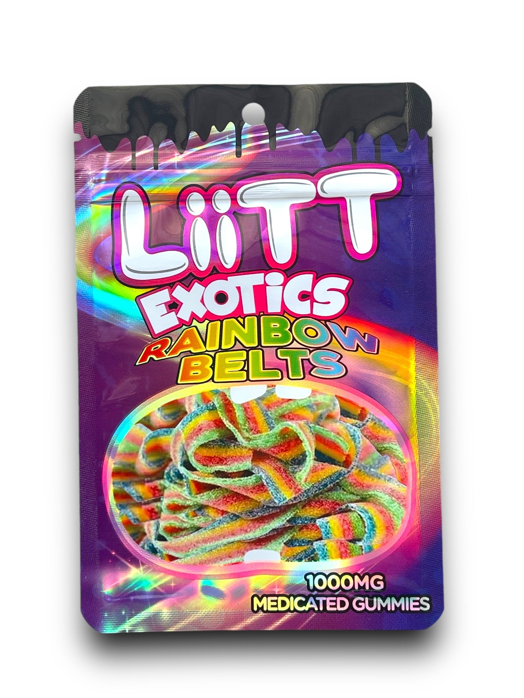 CBNリキッド　rainbowbelts 1ml×4 Rainbow Belts Liitt Exotics 3.5g Mylar Bag 1000MG – Black Unicorn Hub