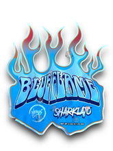 Load image into Gallery viewer, Blue Flame Sharklato Mylar Bags 3.5g Holographic