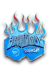 Load image into Gallery viewer, Blue Flame Sharklato Mylar Bags 3.5g Holographic