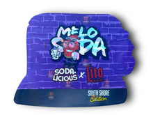 Load image into Gallery viewer, Soda Licious Melo Soda 3.5G Mylar Bags South Shore Edition - Black Unicorn Hub