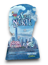 Load image into Gallery viewer, Soda Licious Soda Norte 3.5G Mylar Bags South Shore Edition - Black Unicorn Hub