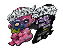 Load image into Gallery viewer, Disner Pack Baby I Can't Feel My Face Cut Out Mylar Bags 3.5g High Tolerance - Black Unicorn Hub