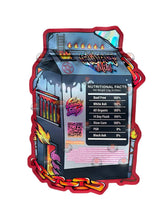 Load image into Gallery viewer, Goat Milk Mylar bag 3.5g cut out Empty Packaging- Holographic - Black Unicorn Hub