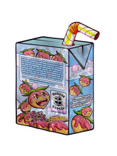 Load image into Gallery viewer, Japanese Peaches cut out Mylar zip lock bag 3.5G - Black Unicorn Hub