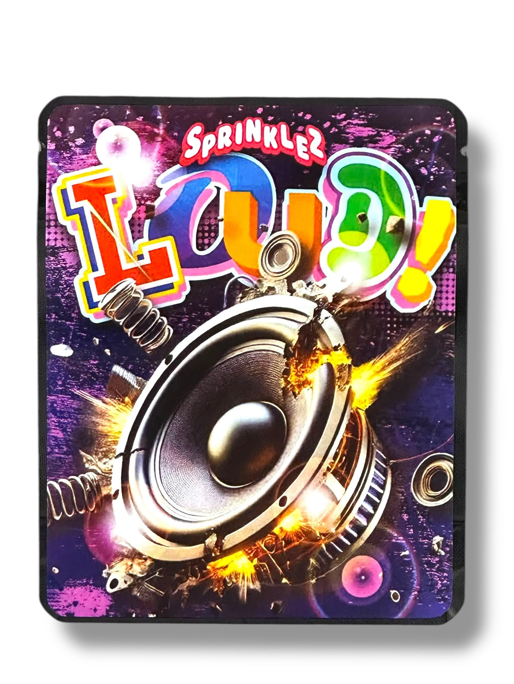 Sprinklez Loud 3.5G Mylar Bags -With stickers and label