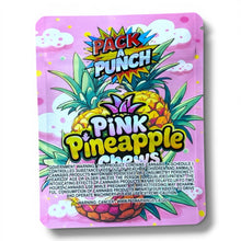 Load image into Gallery viewer, Pack A punch Pink Pineapple Chews 3.5g Mylar Bag- Packaging
