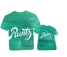 Load image into Gallery viewer, Runtz Green Cut out Mylar Bags by 3.5 Grams Smell Proof Die Cut
