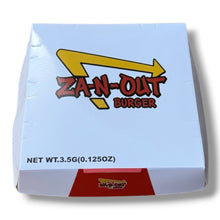 Load image into Gallery viewer, ZA-N-OUT Burger Mylar Bags with Boxes 3.5g Box Packaging

