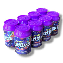 Load image into Gallery viewer, Sour Skittles Midnight Berry 3.5g Cans - 8 cans in box
