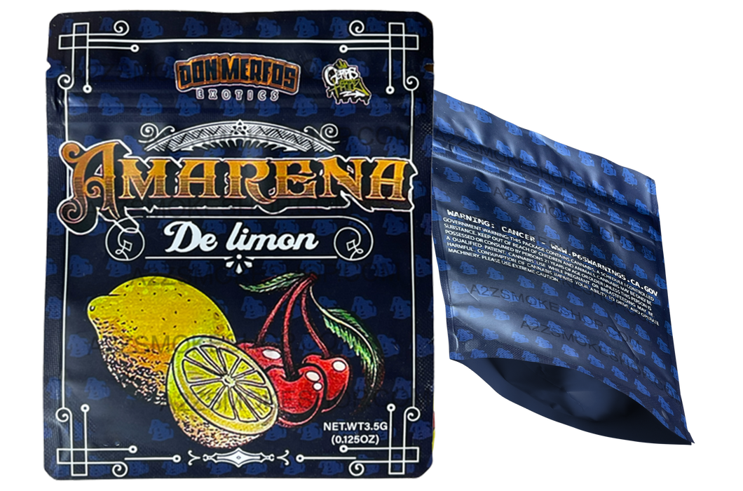 Don Merfos Exotics Amarena De Limon bag  3.5g Mylar bag -Packaging Only -NEW