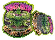 Load image into Gallery viewer, Power Kush Genetics Cut Out Mylar Bags 3.5g Die cut
