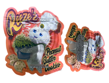 Load image into Gallery viewer, Reezez Peanut Butter Cookies Cut Out Mylar Bags 3.5g Die cut
