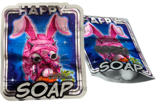 Load image into Gallery viewer, Happy Soap Cut Out Mylar Bags 3.5g Die cut Bunny Rabbit
