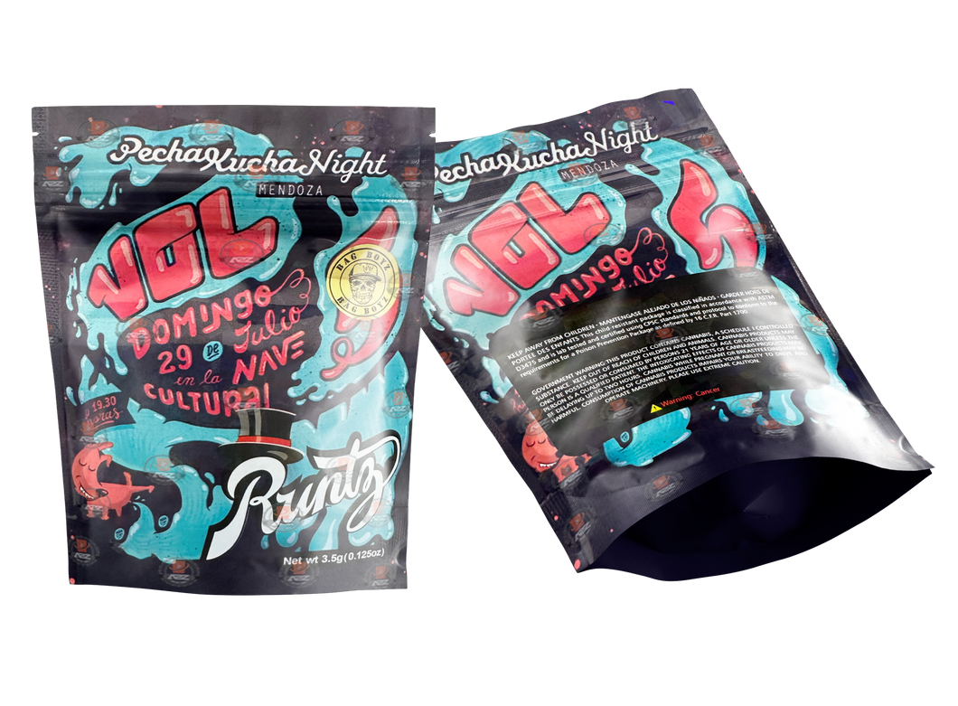 Runtz Mylar bag 3.5g VOL Domingo Bag Boyz Packaging Only