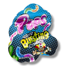 Load image into Gallery viewer, Pops Sour Bursting Crawlers 3.5g shape bags
