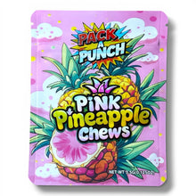 Load image into Gallery viewer, Pack A punch Pink Pineapple Chews 3.5g Mylar Bag- Packaging
