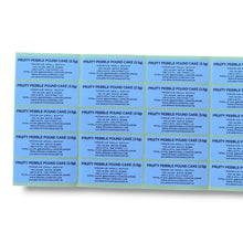Load image into Gallery viewer, Sprinklez Fruity P Pound Cake 3.5G Mylar sticker Bags -With stickers and label
