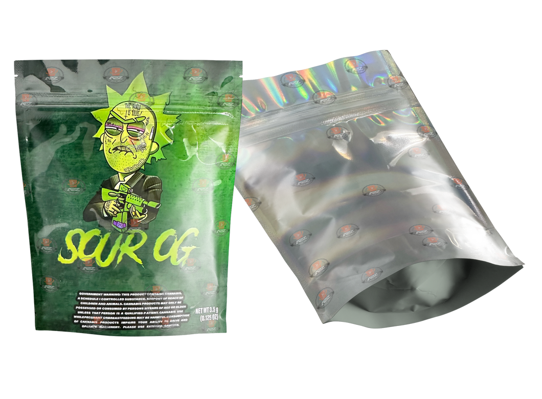 Sour OG Mylar bag 3.5g  Packaging Only