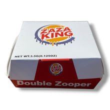 Load image into Gallery viewer, ZAZA KING Double Zooper Mylar Bags with Boxes 3.5g Box Packaging burger box
