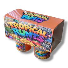 Load image into Gallery viewer, Tropical Runts Ice Cream Style 3.5G Plastic Jars with Display Boxes – Packaging Only
