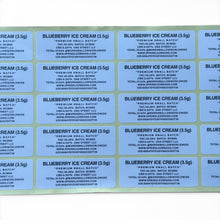 Load image into Gallery viewer, Sprinklez Blueberry Ice Cream 3.5G Mylar sticker Bags -With stickers and label
