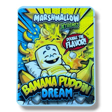 Load image into Gallery viewer, Sprinklez Marshmallow Banana Puddin Dream 3.5G Mylar sticker Bags -With stickers and label

