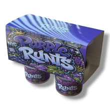 Load image into Gallery viewer, Purple Runts Ice Cream Style 3.5G Plastic Jars with Display Boxes – Packaging Only
