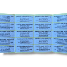 Load image into Gallery viewer, Sprinklez Zero Frosted Gummy Bears 3.5G Mylar sticker Bags -With stickers and label

