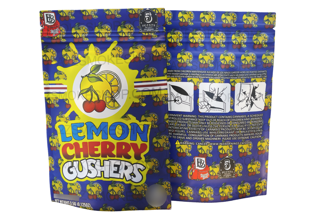 Backpack Boyz Lemon Cherry Gushers Mylar Bag- 3.5g